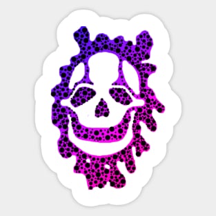 Toxic Skull (Blue & Purple) Sticker